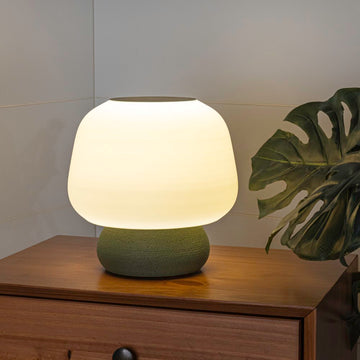 Mushroom Modern Classic Plant-Based PLA 3D Printed Dimmable LED Table Lamp - JONATHAN Y